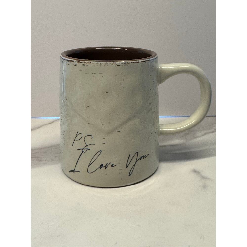 Demdaco Ps I Love You Envelope Love Letter Coffee Tea Mug - sealed with a kiss